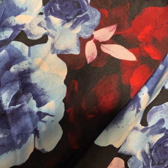 Flower printed prom dress. Worn once. - Picture 2 of 4